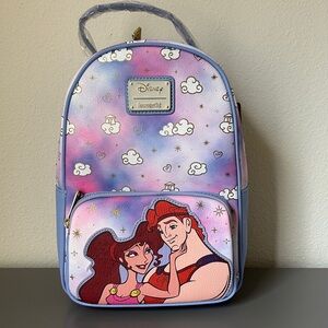 NWT Loungefly Hercules and Meg  Mini Backpack